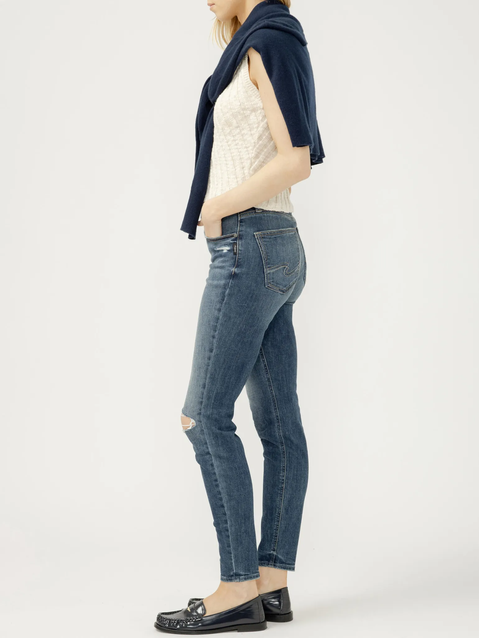 Avery High Rise Skinny Luxe Stretch Jeans