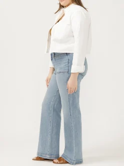Avery High Rise Trouser Leg Jeans Plus Size