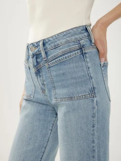 Avery High Rise Trouser Leg Jeans