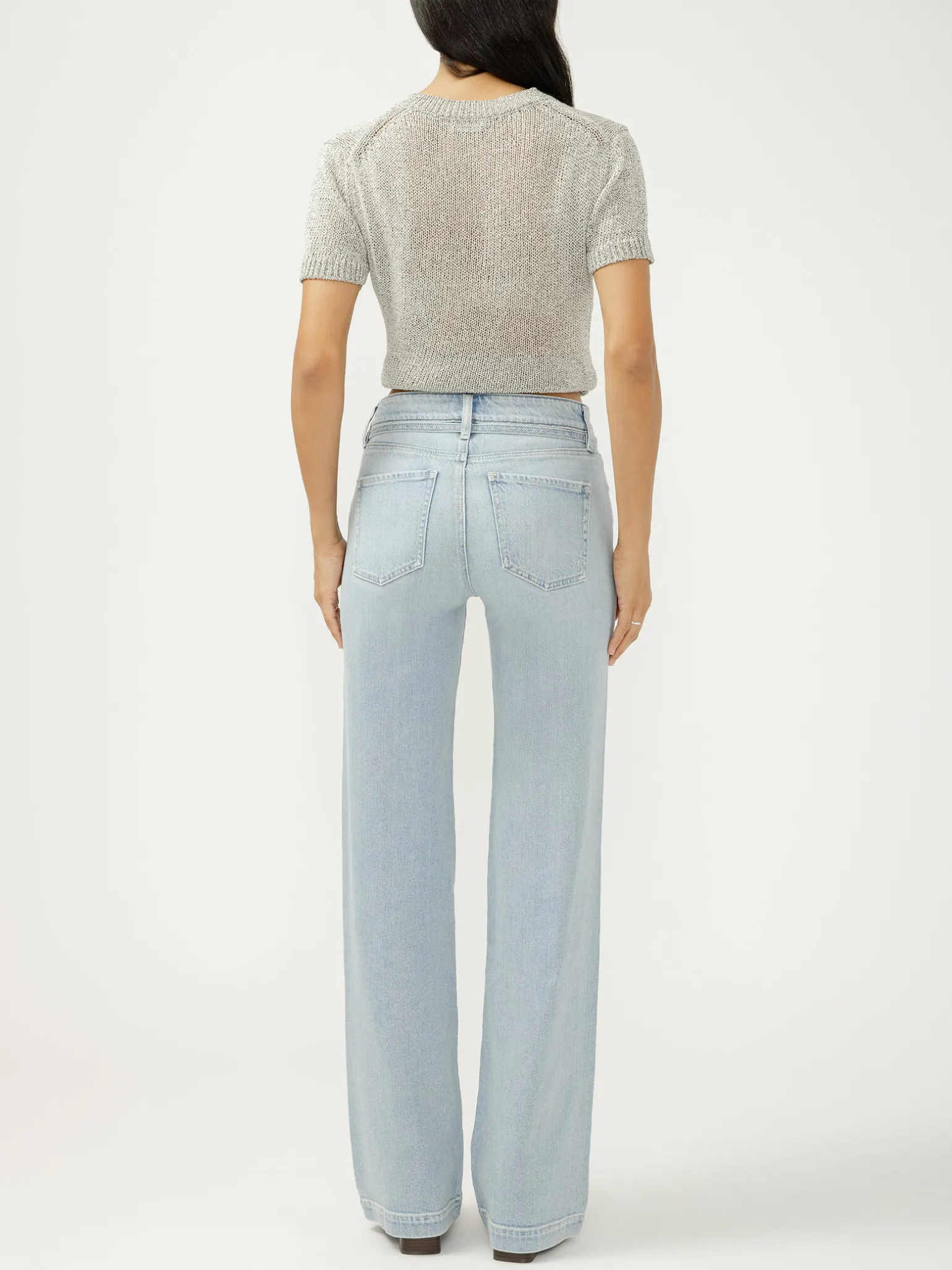 Avery High Rise Trouser Leg Jeans