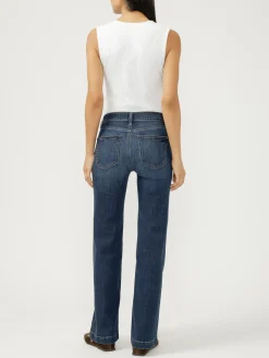 Avery High Rise Trouser Leg Luxe Stretch Jeans