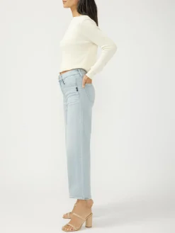 Avery High Rise Wide Leg Cropped Jeans