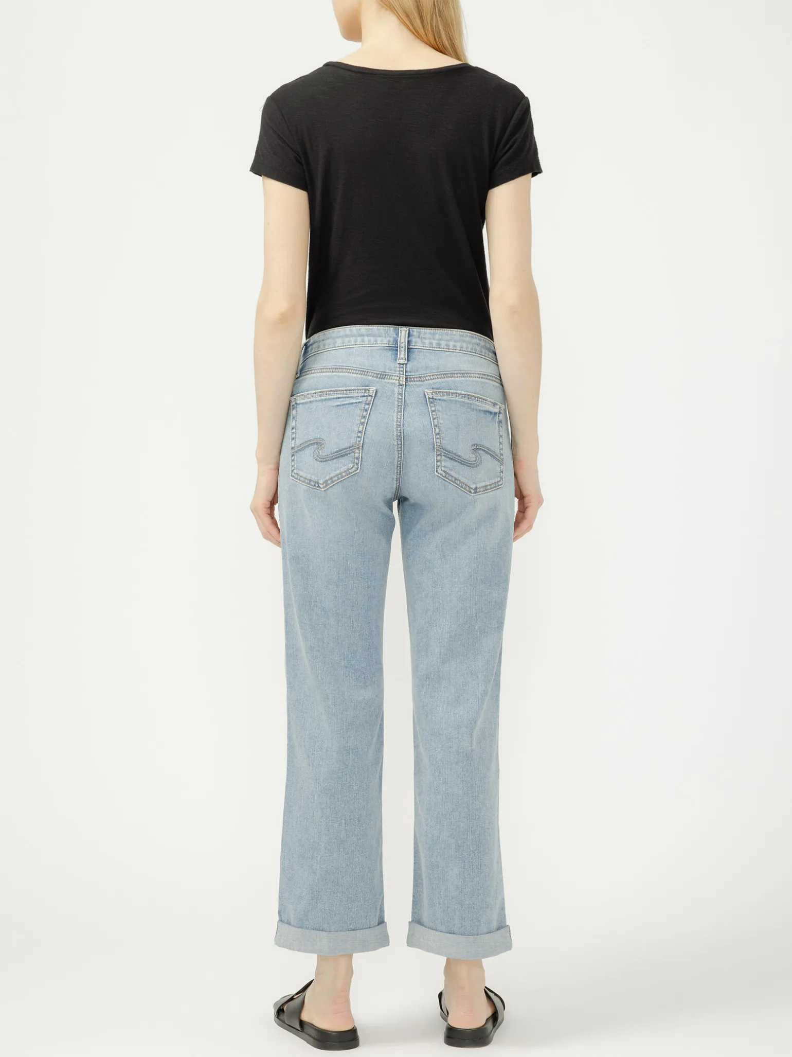 Chelsea Mid Rise Straight Leg Jeans