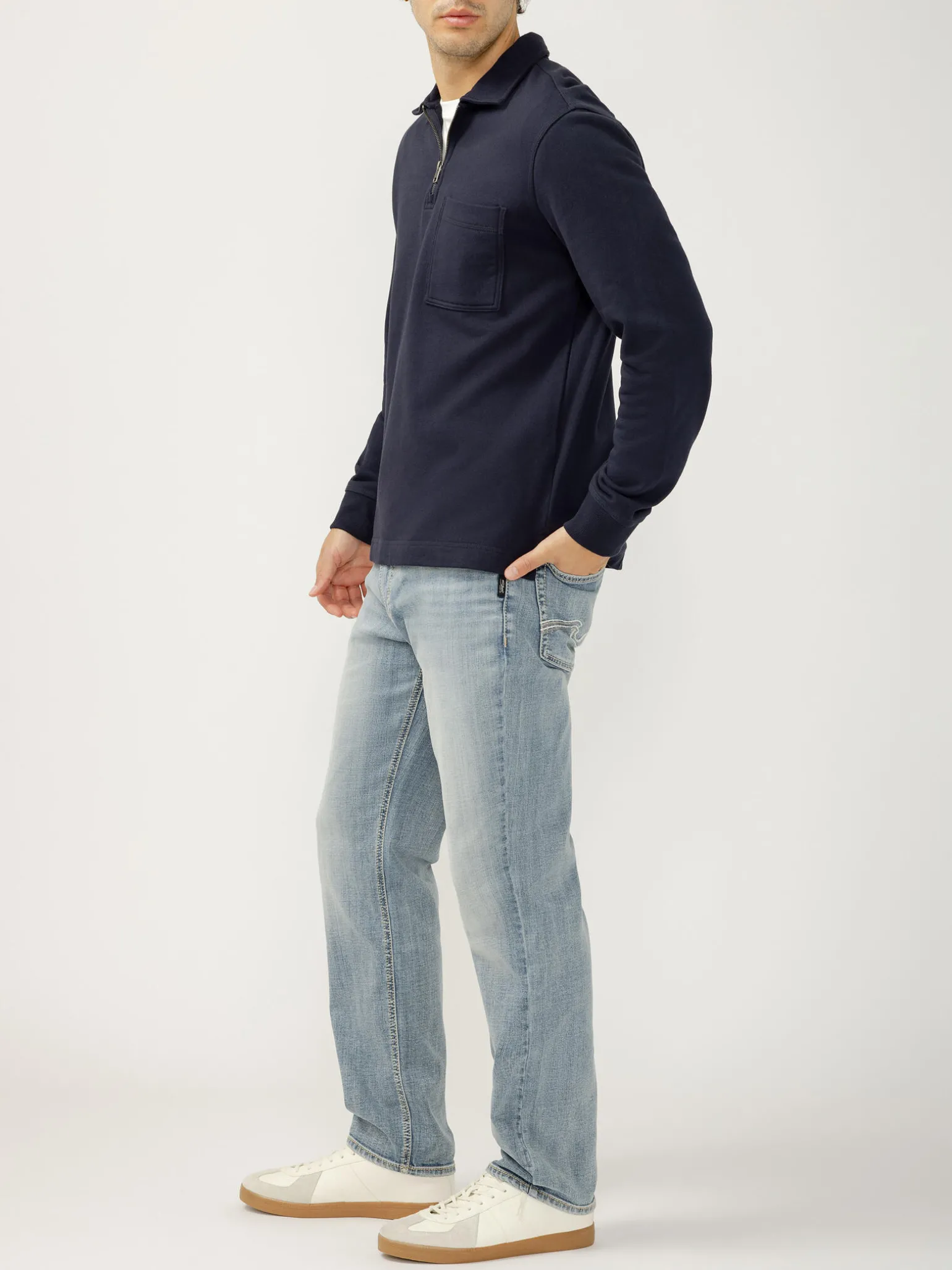 Eddie Relaxed Fit Slim Straight Leg Jeans