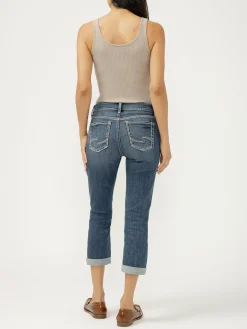 Elyse Mid Rise Luxe Stretch Capri