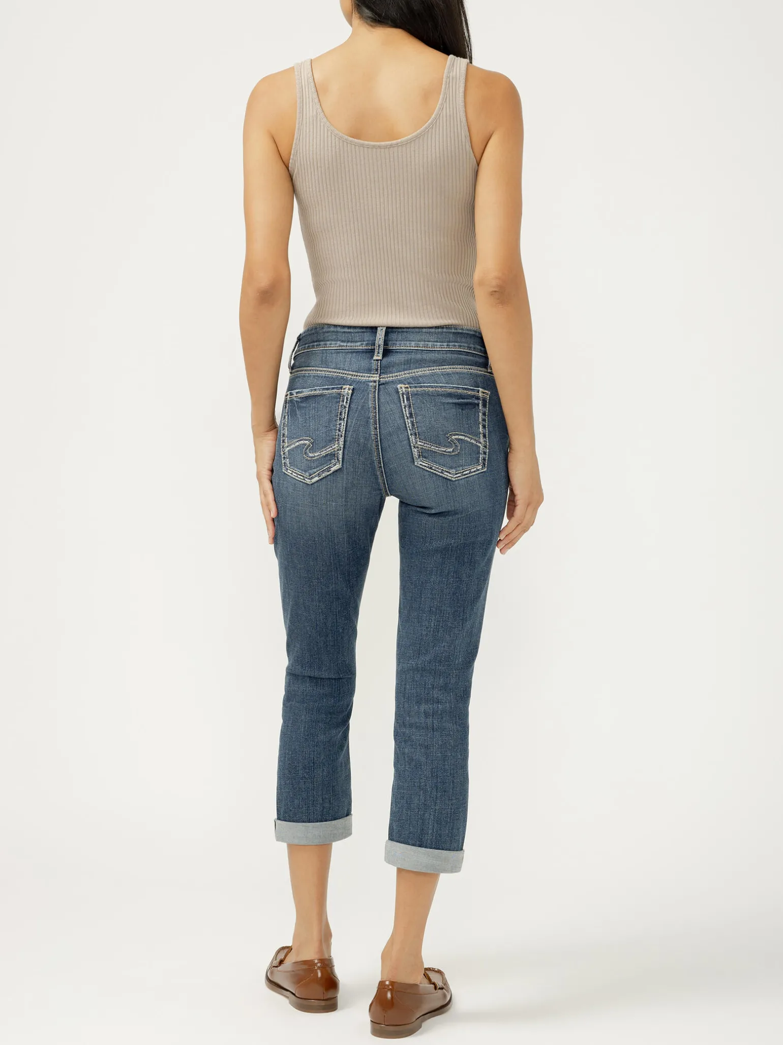 Elyse Mid Rise Luxe Stretch Capri