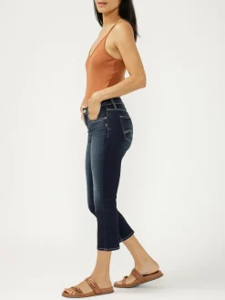 Elyse Mid Rise Luxe Stretch Capri