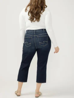 Elyse Mid Rise Luxe Stretch Capri Plus Size