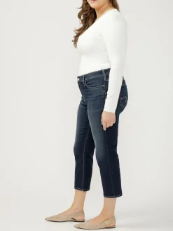 Elyse Mid Rise Luxe Stretch Capri Plus Size