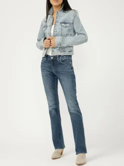 Elyse Mid Rise Slim Bootcut Jeans