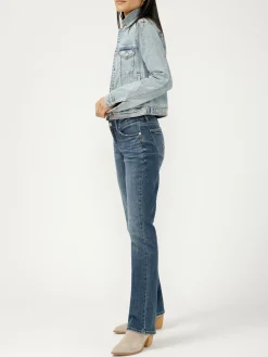 Elyse Mid Rise Slim Bootcut Jeans