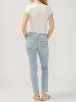 Girlfriend Mid Rise Skinny Leg Jeans