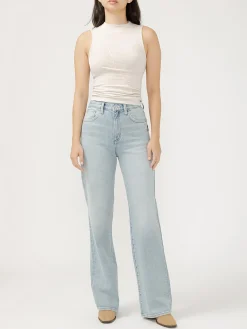 Highly Desirable High Rise Trouser Leg Jeans