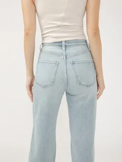 Highly Desirable High Rise Trouser Leg Jeans