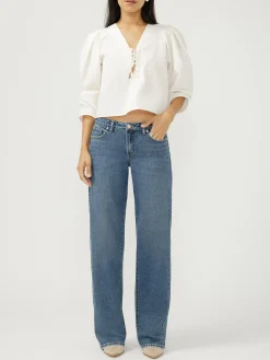 Loose & Low Low Rise Straight Leg Jeans