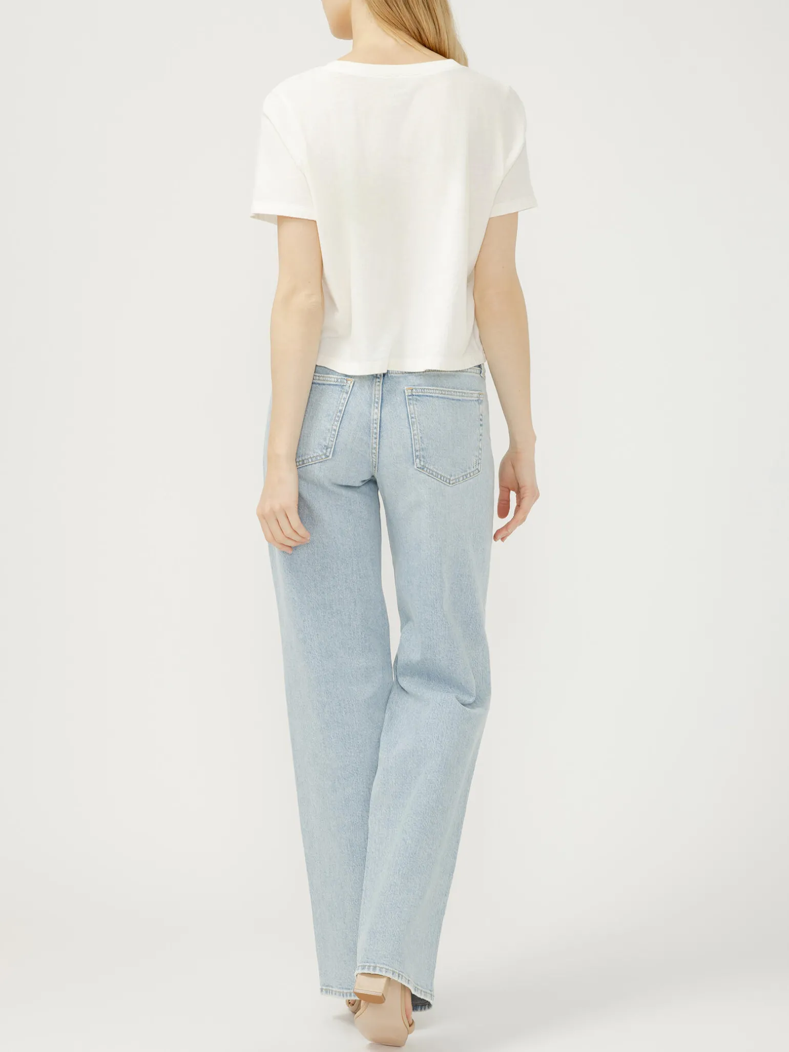 Loose & Low Low Rise Straight Leg Jeans
