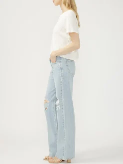 Loose & Low Low Rise Straight Leg Jeans