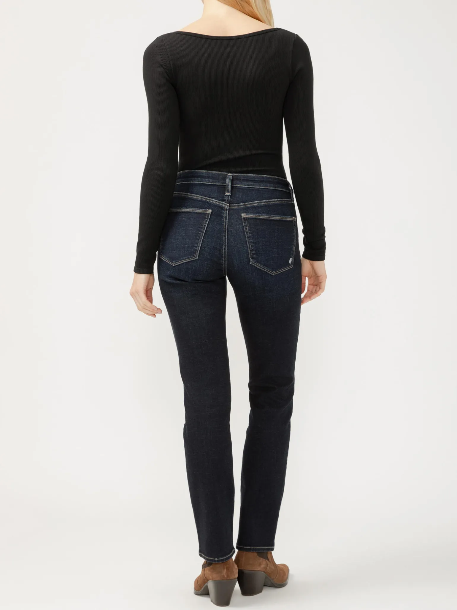 Most Wanted Mid Rise Straight Leg Jeans