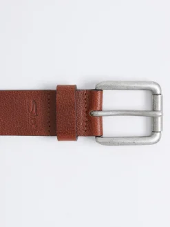 Pebbled Leather Men's Belt