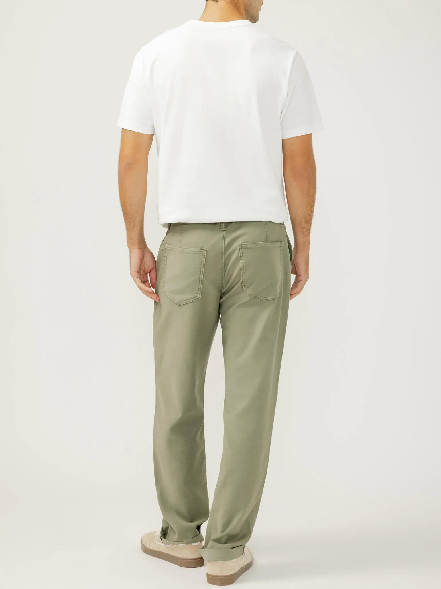 Relaxed Fit Trouser Leg Knit Flex Jeans