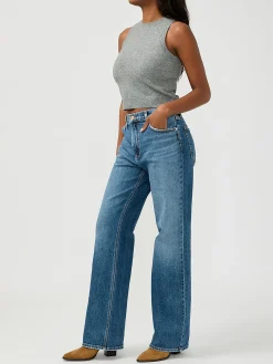 90s Baggy Mid Rise Bootcut Jeans