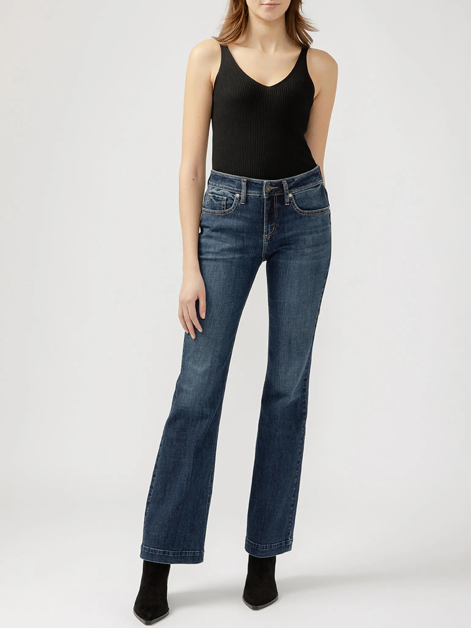 Suki Mid Rise Bootcut Luxe Stretch Jeans