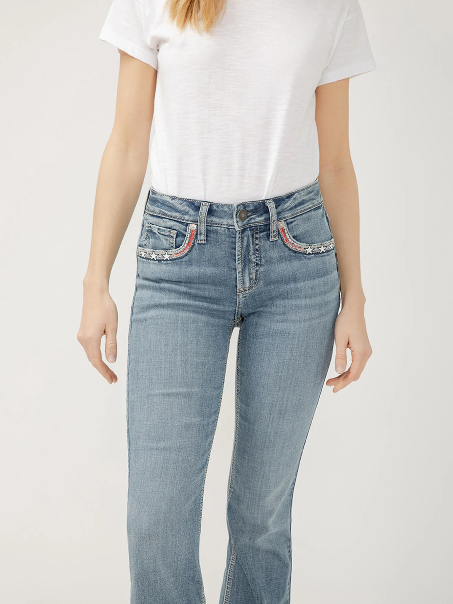 Suki Mid Rise Bootcut Luxe Stretch Americana Jeans