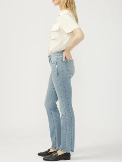 Suki Mid Rise Classic Straight Luxe Stretch Jeans