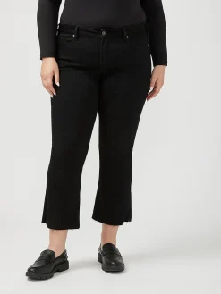 Suki Mid Rise Kick Flare Luxe Stretch Jeans Plus Size