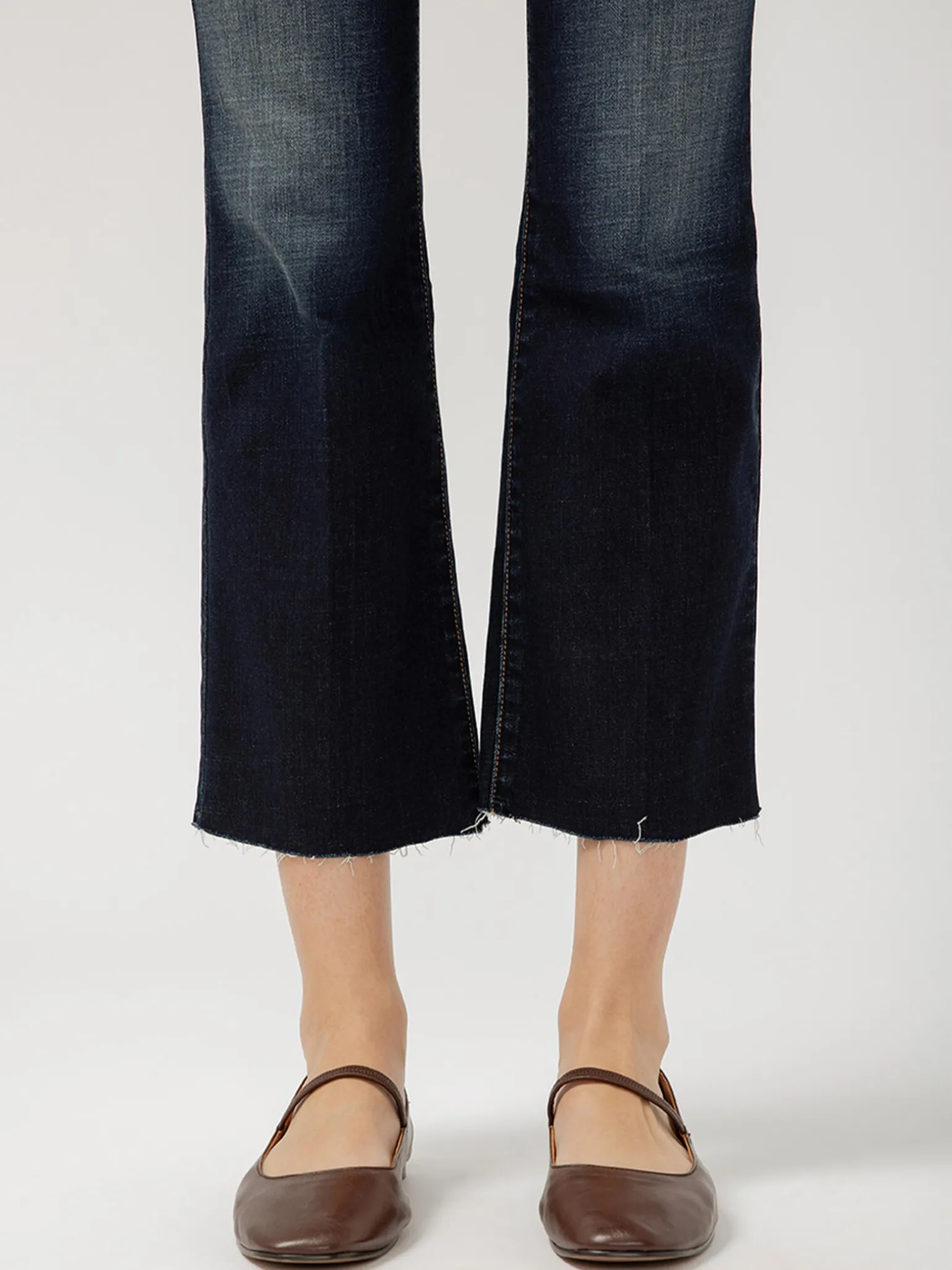 Suki Mid Rise Kick Flare Luxe Stretch Jeans