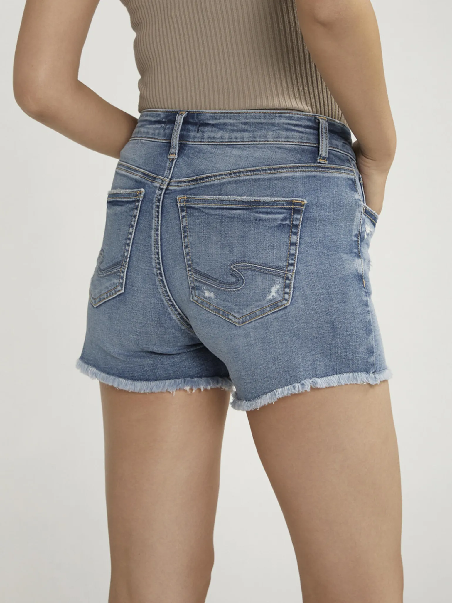 Suki Mid Rise Luxe Stretch Shorts