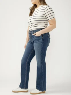 Suki Mid Rise Slim Bootcut Jeans Plus Size