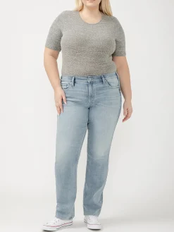 Suki Mid Rise Slim Bootcut Jeans Plus Size