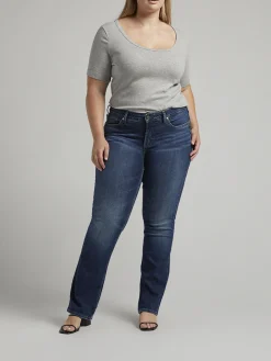 Suki Mid Rise Slim Bootcut Jeans