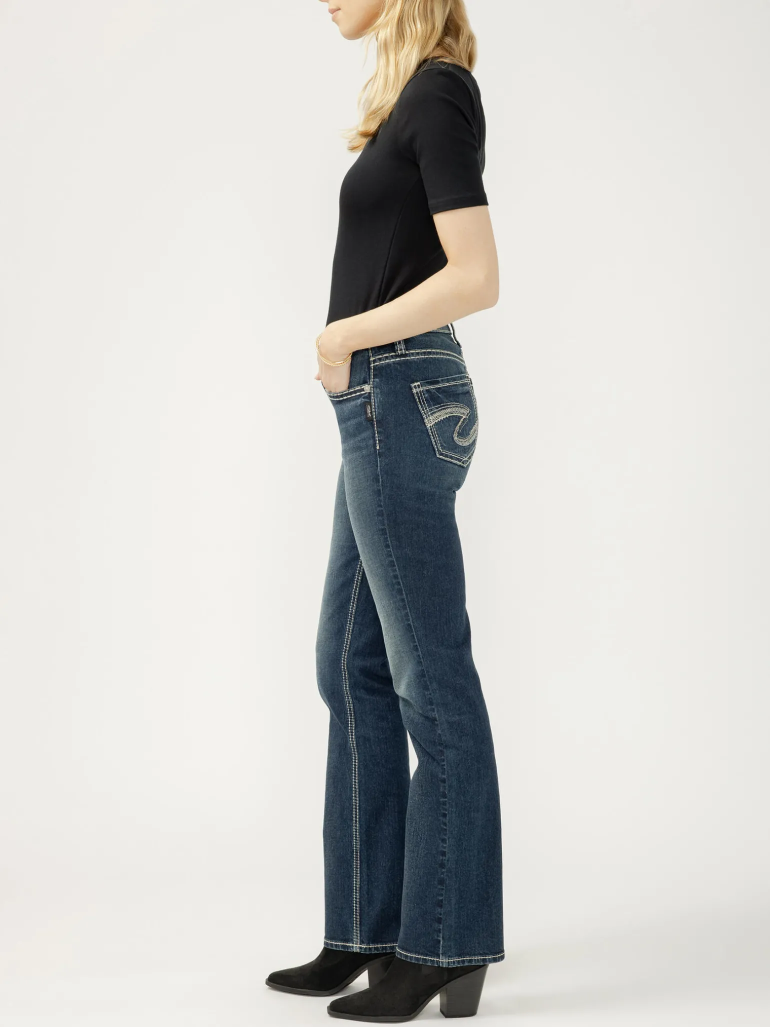 Suki Mid Rise Slim Bootcut Jeans