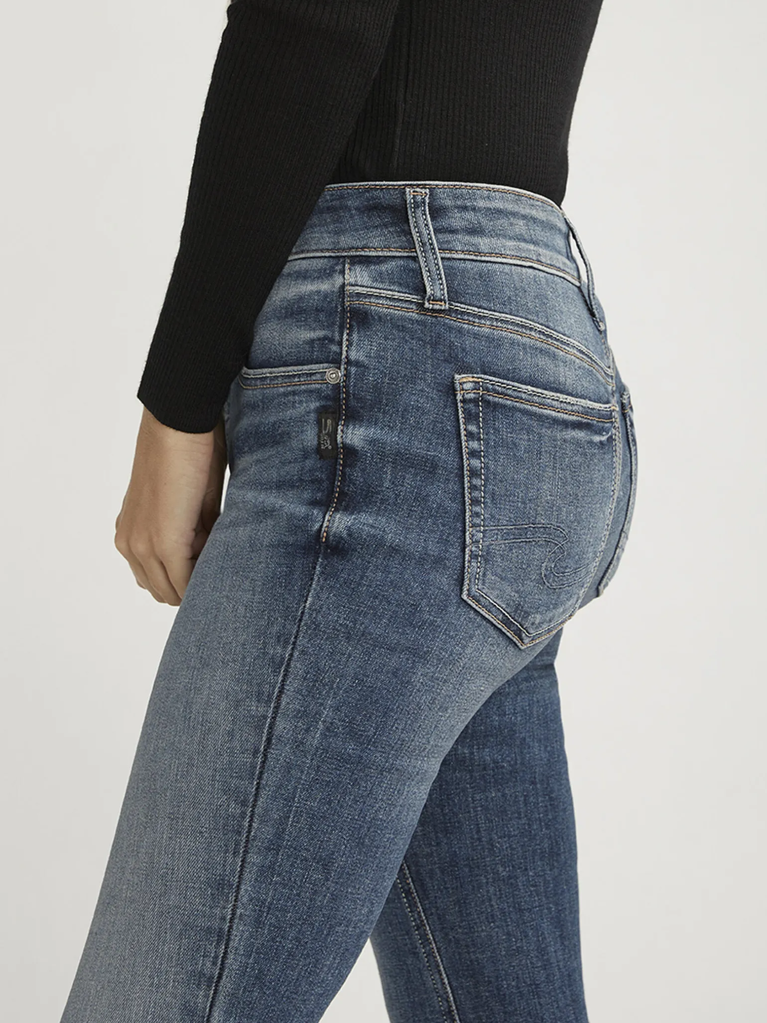 Suki Mid Rise Straight Leg Jeans