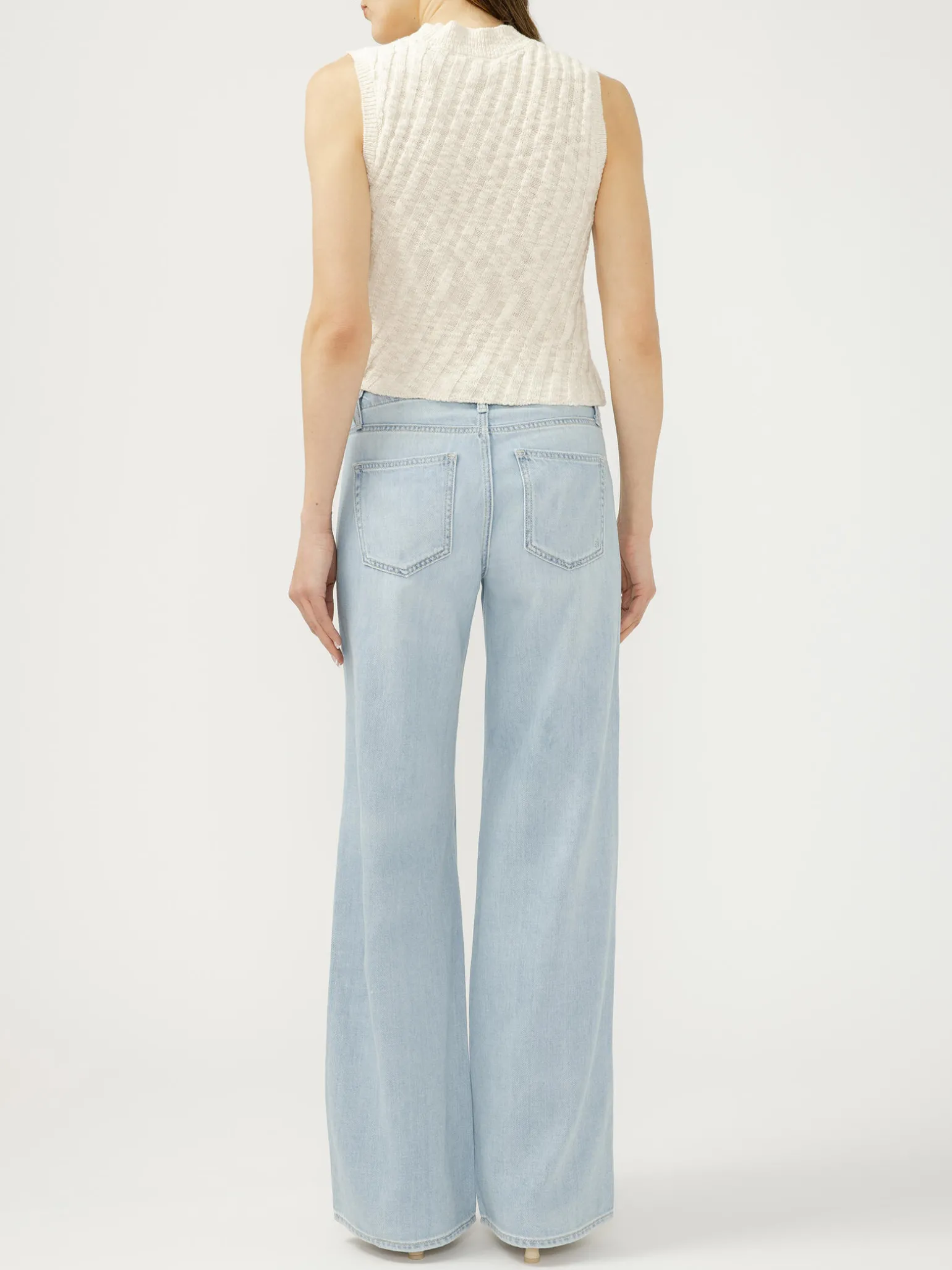 Suki Mid Rise Wide Leg Jeans