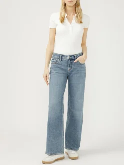 Suki Mid Rise Wide Leg Jeans