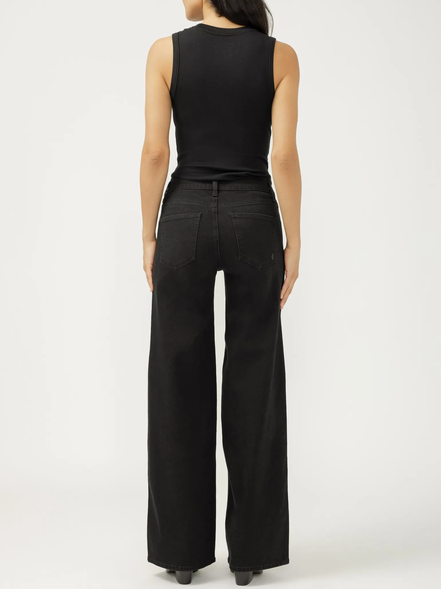 Suki Mid Rise Wide Leg Luxe Stretch Jeans