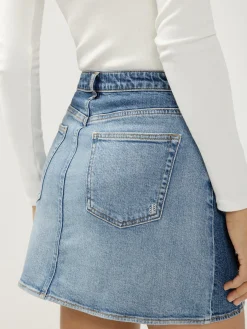 Western Two-Tone Skirt
