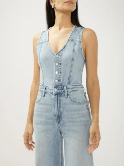 Wide Leg Vest Jumpsuit