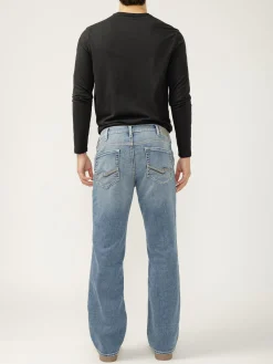 Zac Relaxed Fit Straight Leg Knit Flex Jeans